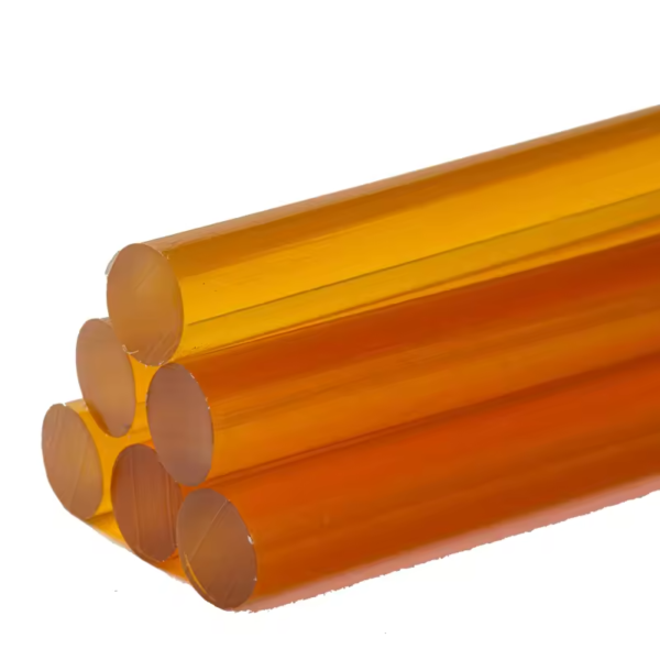 yellow transparent hot melt glue sticks